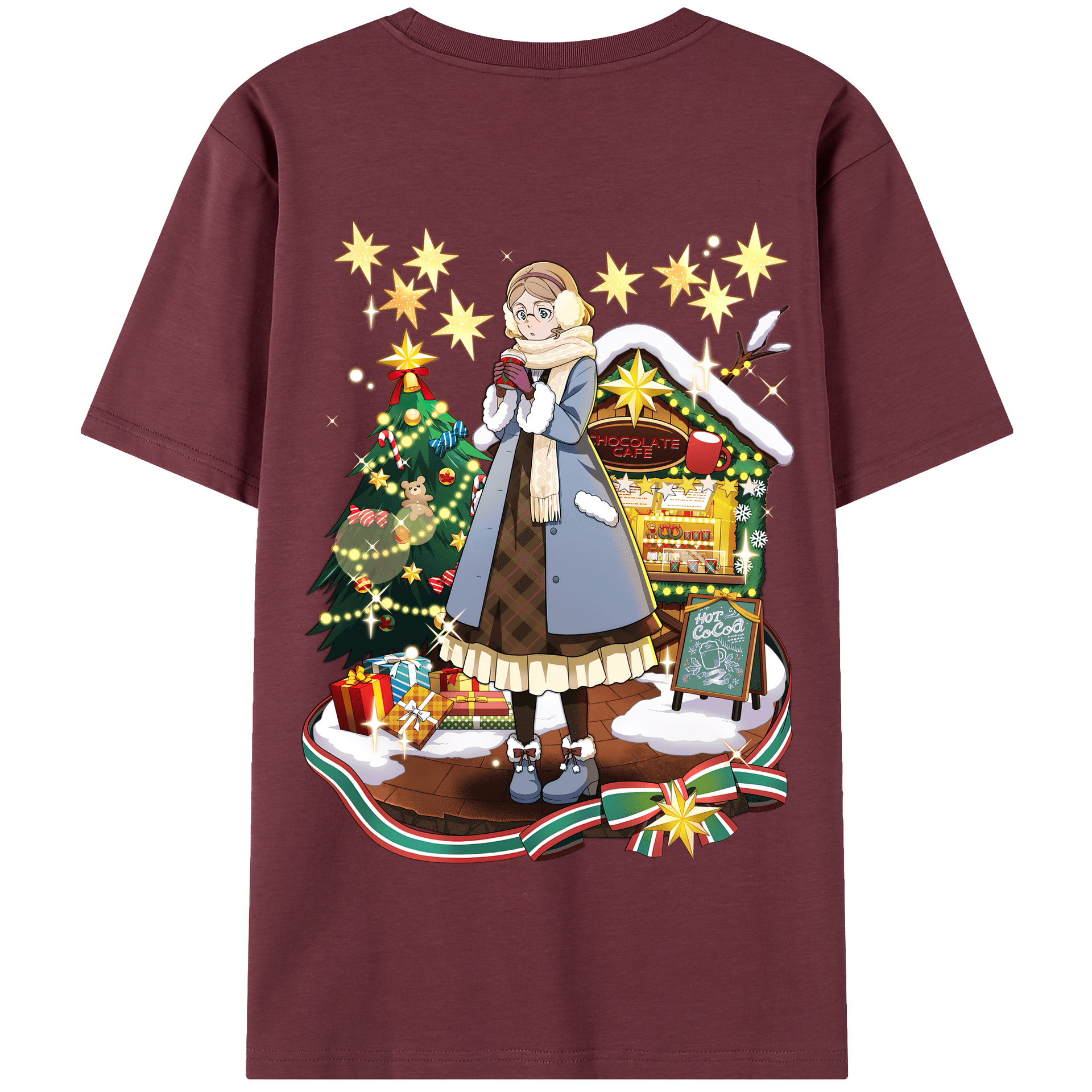 （画像用） 文豪ストレイドッグス Bungo Stray Dogs 綿100％半袖Tシャツ（背面プリント）